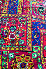 VTG`70`s BRIGHT MoD Boho Hippie Paisley Tiles Patchwork Cheater BTHY