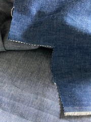 9oz Medium Wash Indigo Cotton Chambray Denim Midweight 63.5″ Wide 4 Yards Fabric