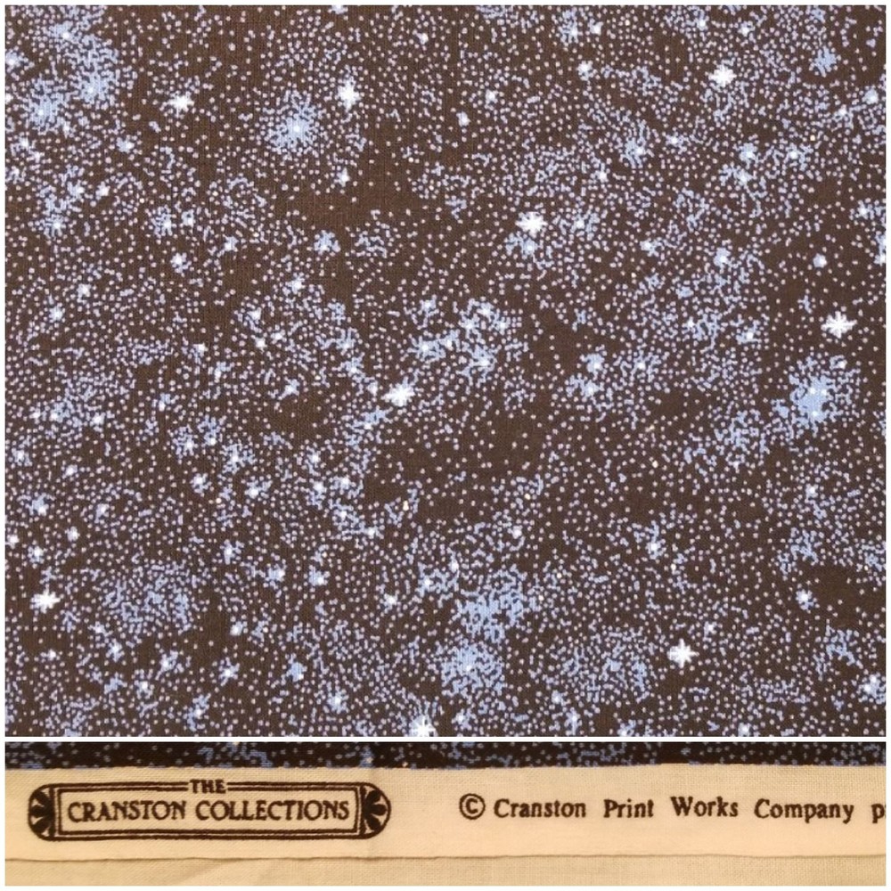 Starry Sky Fabric 2 & 2/3 yds x 44″ w 100% Cotton VIP by Cranston Print Works Co
