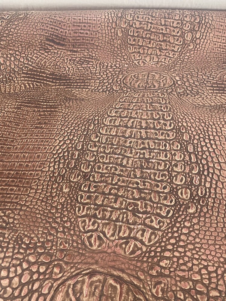 Redwood alligator embossed Vinyl Leather Faux upholstery