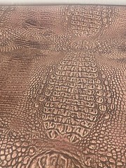 Redwood alligator embossed Vinyl Leather Faux upholstery