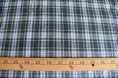 MULTI PLAID COTTON BLEND SHIRTING FABRIC 65X43 INCHES 1.8 YARDS
