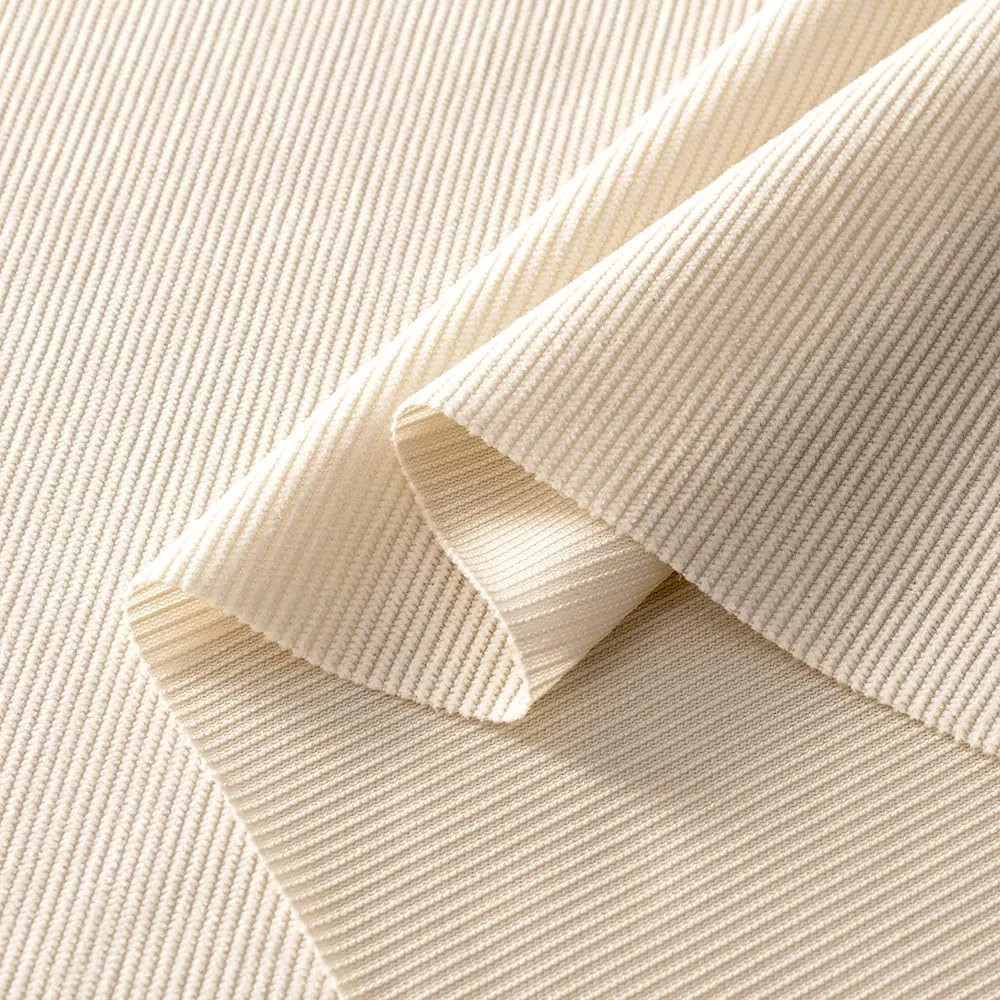 1 Yard Corduroy Fabric, 60″ Wide Cream White Sofa Fabric, Breathable Apparel Fab