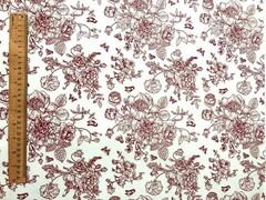 Fabric by the meter and tablecloths canvas “Flowers and butterflies” various colors | Made in Italy