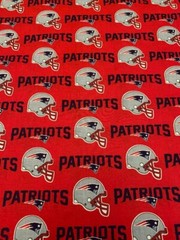 New England Patriots Cotton 1-7/8 yds x 56″W