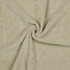 Stretch Cotton Terry Towelling Fabric Material – BEIGE