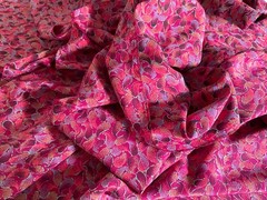Vintage Pink/Burgundy Woven Fabric ~ 1990’s Cedar Chest Storage~45” x 3-1/4 yds.