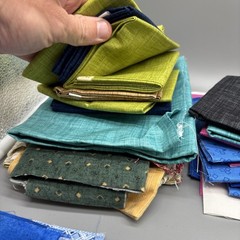 Large Lot Of Random Assorted Quilting Fabric
