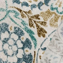 Mill Creek GRESHAM Paisley STONE BLUE Cotton Drapery Pillow Sewing Fabric BTY