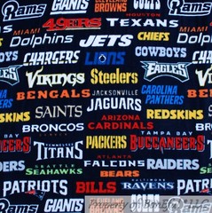 BonEful Fabric Fleece BTHY NFL Football Team LOGO ALL Sport BOY School Ball Game