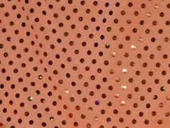 NYLON LYCRA® SPANDEX Orange stretch fabric fancy hologram material dot fabric
