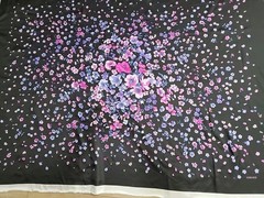 Versace Fabric Panel Couture Designer Deadstock Italy Floral 57″× 41″