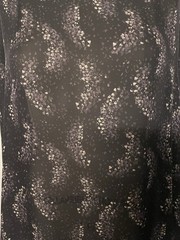 100% Silk Georgette Black Soft Purple Speckle Fabric 2.75 Yds Long 46″ Wide