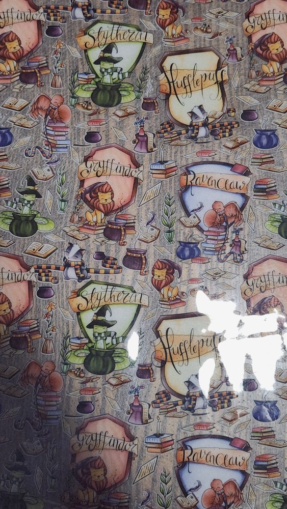 2 Harry Potter half-Yard TPU Clear Vinyl .4mm Print Purse Sewing Custom 18×48