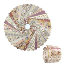 Cotton Jelly Roll Fabric Strips PreCut Quilting Bundles 2.5×19.6 Inch 42 PCS