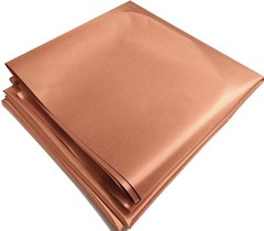 Golden Copper Faraday Fabric 197″x43″ RFID EMF Blocking Radiation Shielding