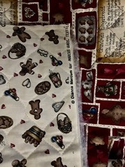 VTG Dianna Marcum’s “Grandma’s Gingerbread Pre Quilted Double Sided BTHY