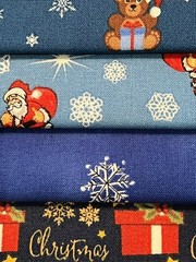 Quilting Fabric Lot – Christmas Holiday Winter, 10 Fat Quarters + 1 FREE!