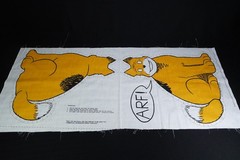 1982 Tribune Co. Syndicate Little Orphan Annie 3 Pillow Fabric Panels Kit To Sew