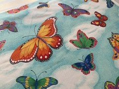 Fabric Blue Sky Butterfly 44”x 446”By Cranston print work 315