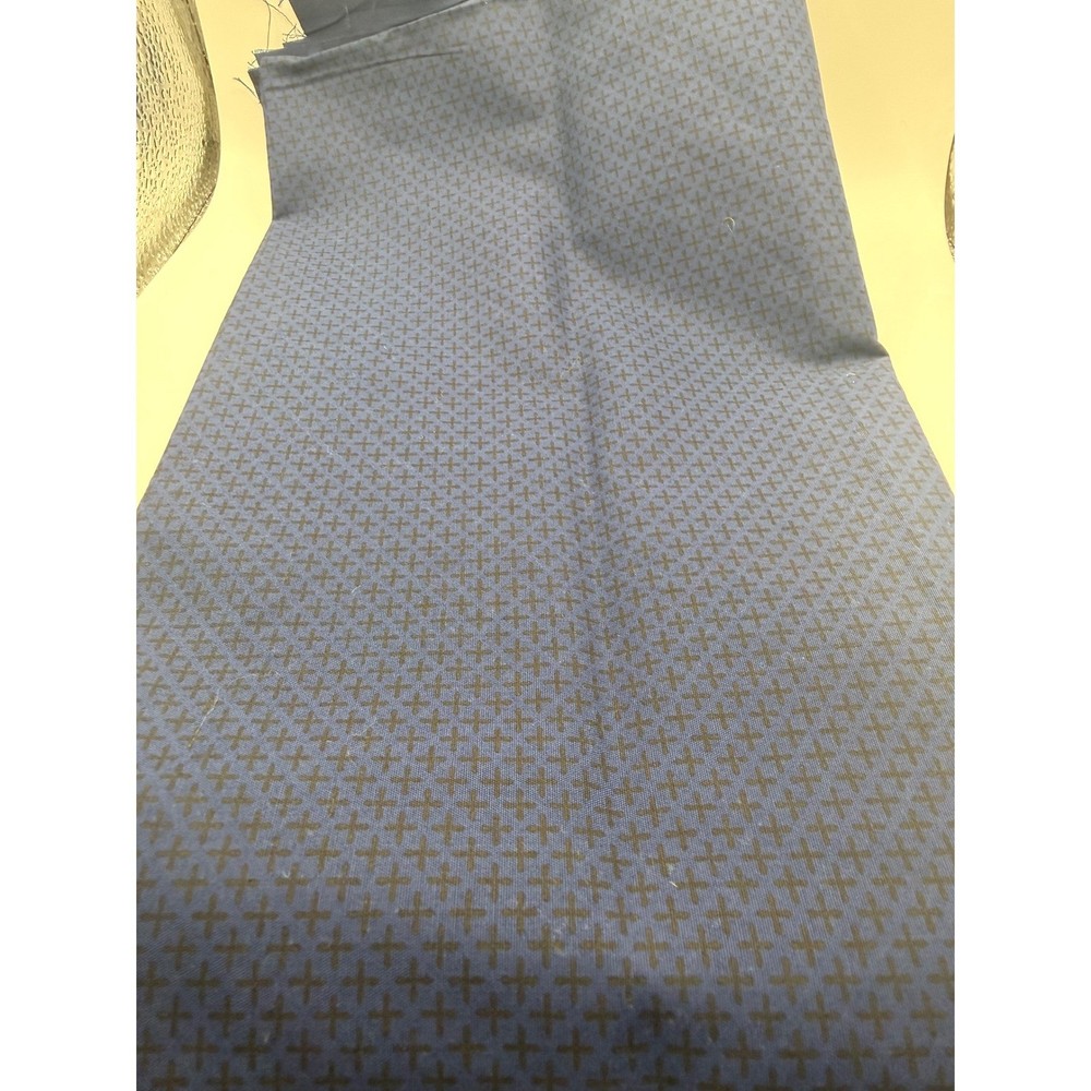 Fabric by the yard Navy black Cross quilting pre cut