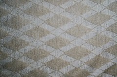 3/4 Yard Beige on Beige Diamonds Soft Upholstery Fabric 33″ X 56″