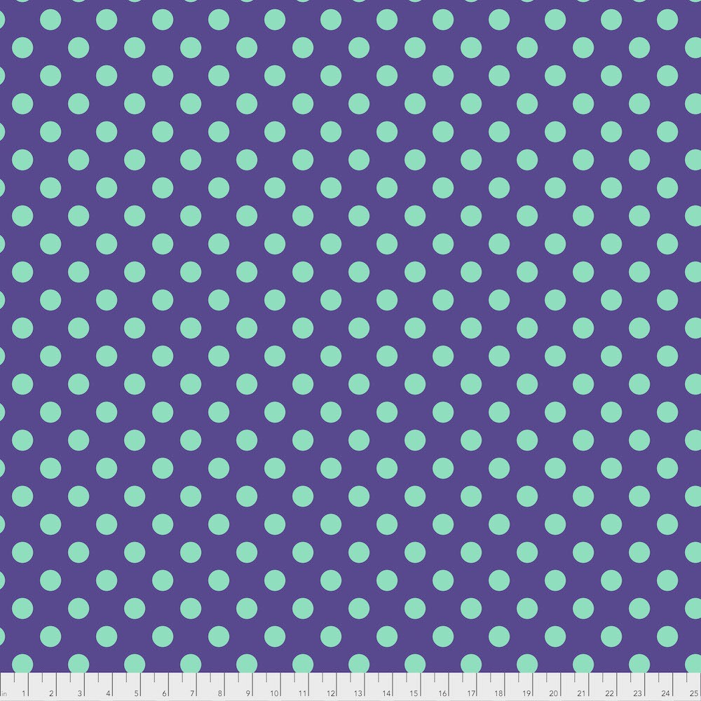 Tula Pink PWTP118 All Stars Pom Poms Iris Cotton Fabric By Yard