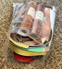 A lot of Faux leather for earring making, lots of colors and styles