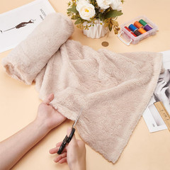 63X20 Inch Short Hair Faux Fur Fabric, Antique White Pre-Cut Craft Fur Fabric Sh