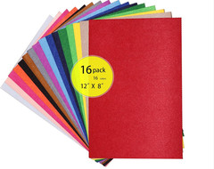 16Pcs 20Cm × 30 Cm X 2Mm (Approx. 8 × 12 X 0.08 Inches) 16 Colors for Choice A4