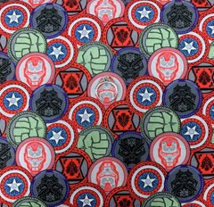 BonEFul Fabric FQ Cotton Quilt Red Spiderman Head Face Mask Super Hero B&W Sale