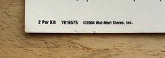 2 Fabric Conversion Charts – 1 Cardboard & 1 Laminated w Sticker Backing