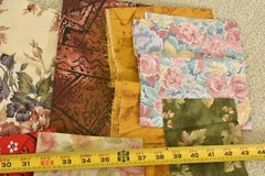 Lot, Large-Print Quilt Cotton Pieces & Scraps, 2 Pounds & 8 Ounces, S108