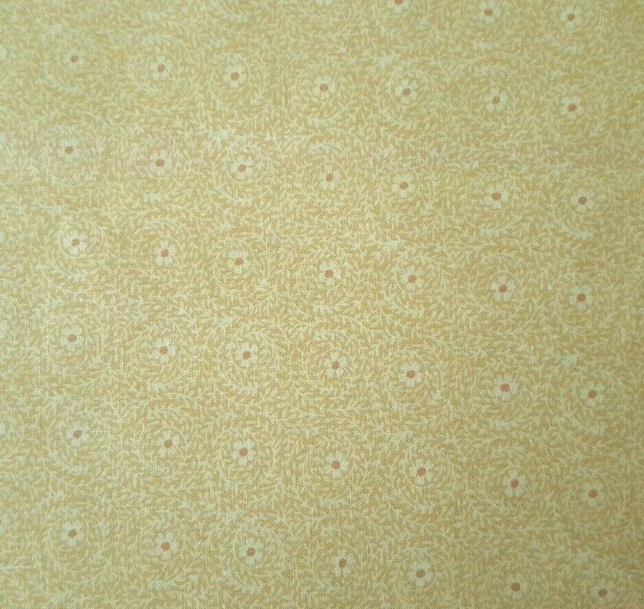 Rosa’s Collection BTY Elm Creek Quilts Red Rooster Golden Tan Vine Floral