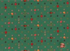 Halloween 100% Cotton Fabric, MORE THAN BONES by Dantini, Flowery Bones – BTY