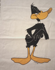 looney tunes daffy duck fun fabric large print 12.5 x 7.5 inch 1pc