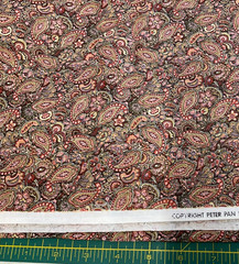 PETER PAN FABRICS – PAISLEY & FLORAL – COTTON – 1 1/8 YARDS