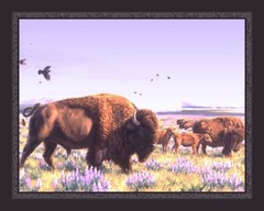45″ Summer Shower Buffalo Cotton Panel