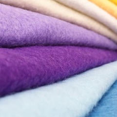 24 PCS 20x30cm 1.4mm Soft Felt Fabric Sheet Assorted Color Craft Sewing DIY