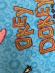 Vintage Nickelodeon Sponge Bob Square Pants Fleece Repurpose Craft RARE 28”x 52”