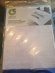 Moore Creative Essentials Laminated Burlap Sheets Pack of 3 8.5in X 11in. Yute
