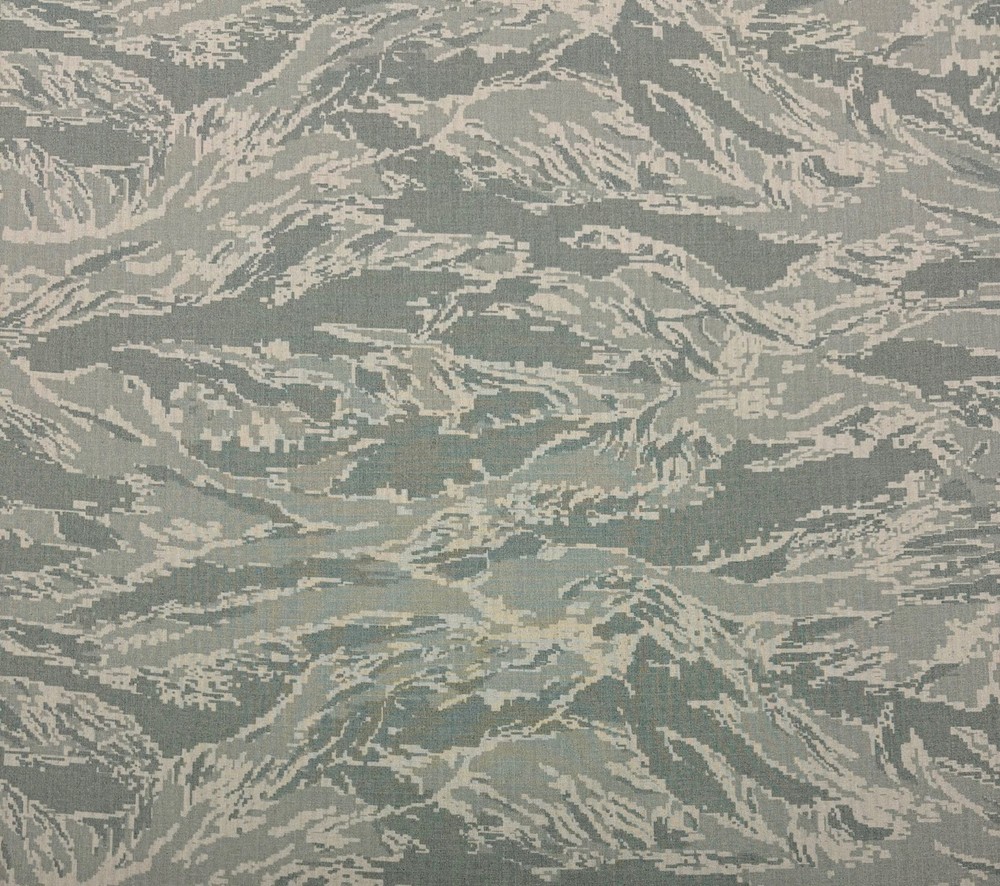ACU AIR FORCE TIGER STRIPE NY/CO RIPSTOP Military FABRIC BY 1/2(0.5) YARD 55″W