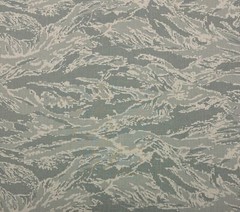ACU AIR FORCE TIGER STRIPE NY/CO RIPSTOP Military FABRIC BY 1/2(0.5) YARD 55″W