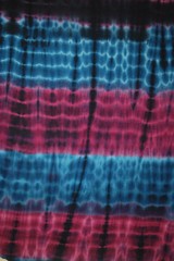 Tie-Dye Rayon Spandex Jersey Knit Fabric Beautiful Stretch knit Teal Plum 9 oz