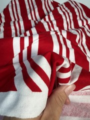 Flannel Fabric JOANN Red White Candy Cane Stripe 42” x 176” 4.89 Yards
