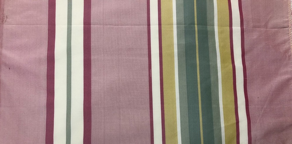100% Silk fabric by Scalamandre, 54 inches wide, multi stripe