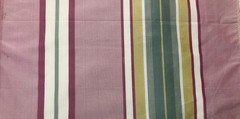 100% Silk fabric by Scalamandre, 54 inches wide, multi stripe