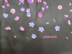 Versace Fabric Panel Couture Designer Deadstock Italy Floral 57″× 41″