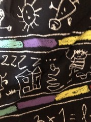 School Chalkboard Teacher print House N Home fabric 54 inches 2.5 yards