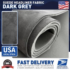 98″×60″ Grey Suede Material Headliner Fabric Reupholster Aging/Smell/Damage Roof